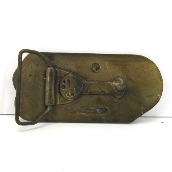 Vintage Brass Belt Buckle with CB Logo adenzy Denver 1978 - Picture 4 of 7